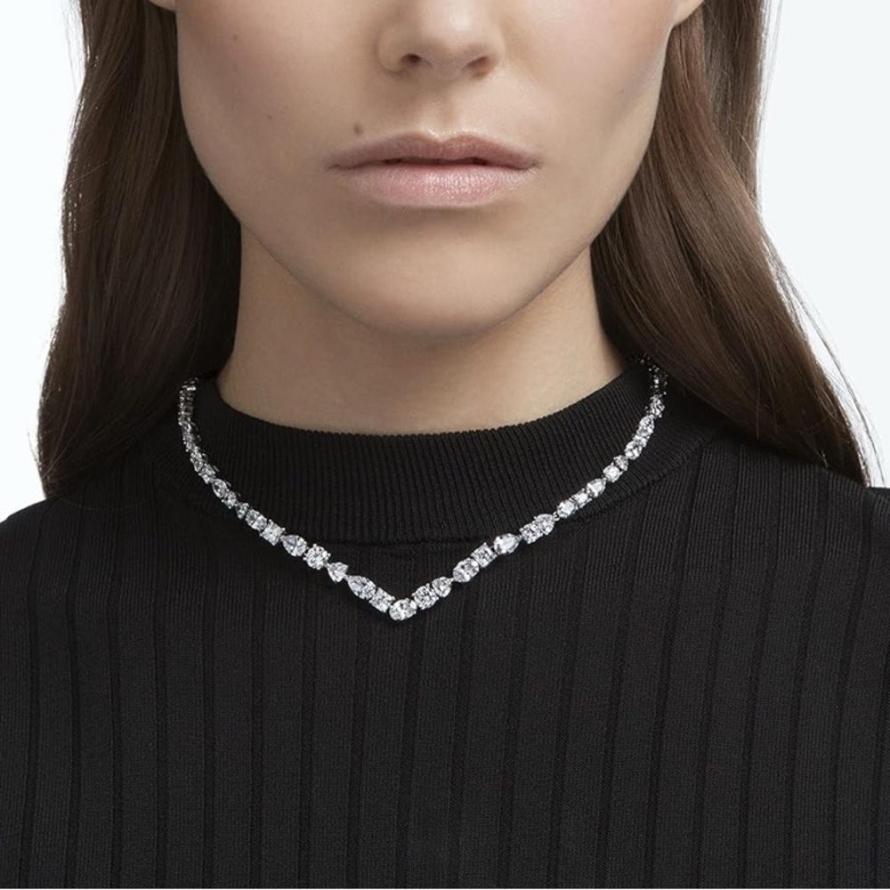 Swarovski 5556917 All-Around V Tennis Necklace